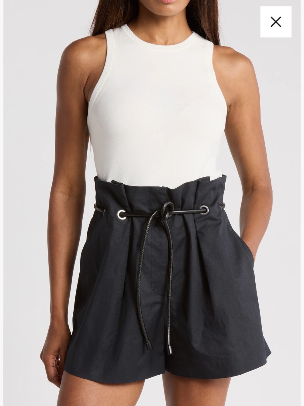 3.1 Phillip Lim Crepe White Tank Top